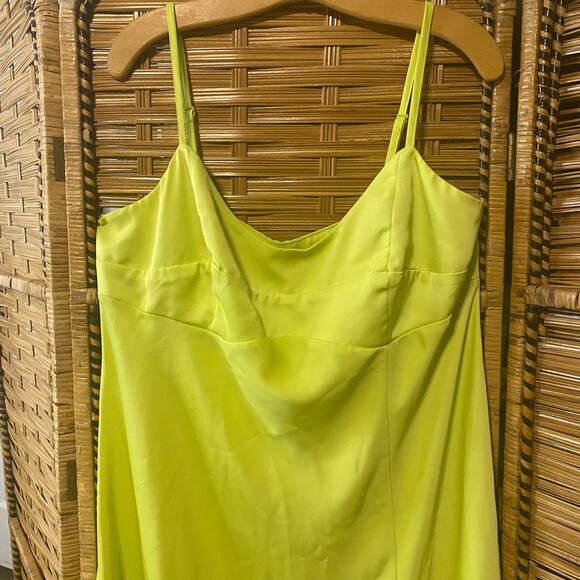 A New Day key lime green Slip Dress XXL Midi Cami Adjustable Straps plus size - Picture 6 of 8